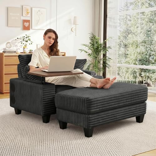 Sillón Plegable de Peluche Menta miniatura 1