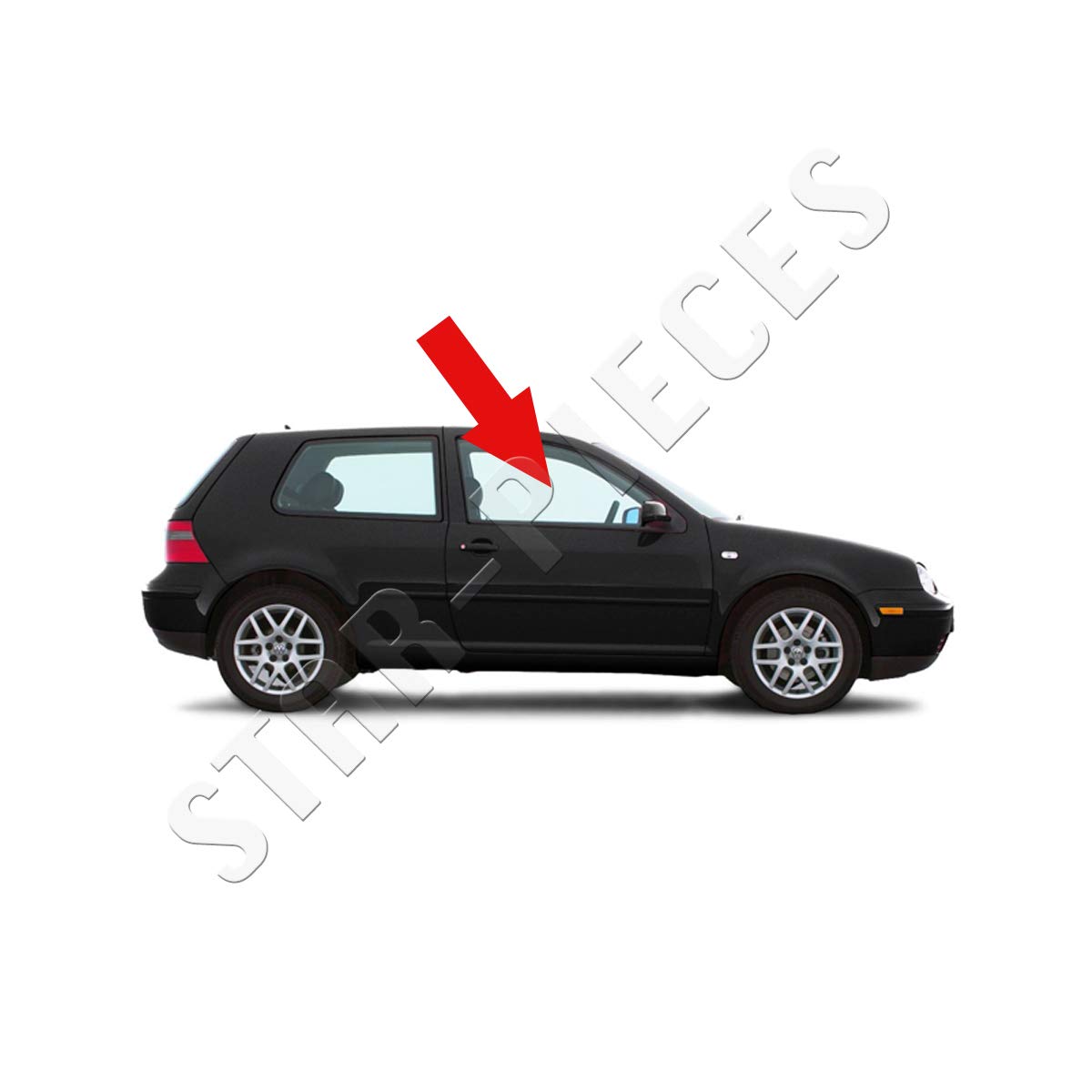 STARKIT PERFORMANCE Elevalunas compatible para Golf 4 (1997-2006) DELANTERO DERECHO (pasajero) (3 puertas) 1J3837462F, 1J3837462H, 1JM898462A, 1J3837462D