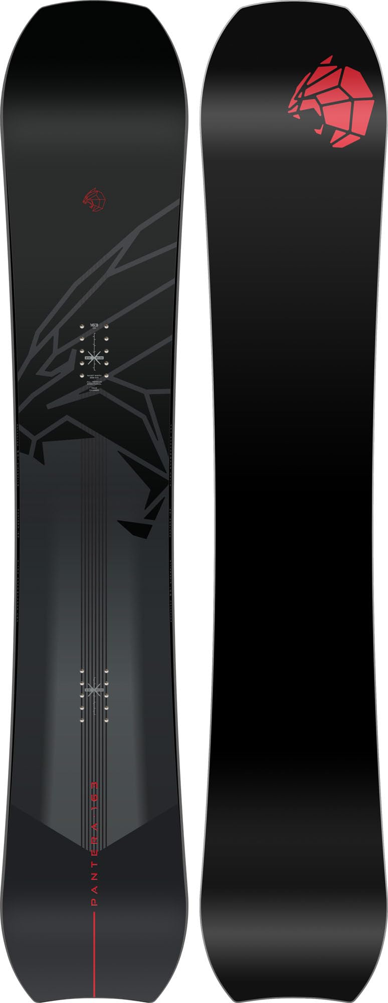 Nitro Pantera 23 All Mountain Carving Camber Board per turni di perfezione, velocità e polvere