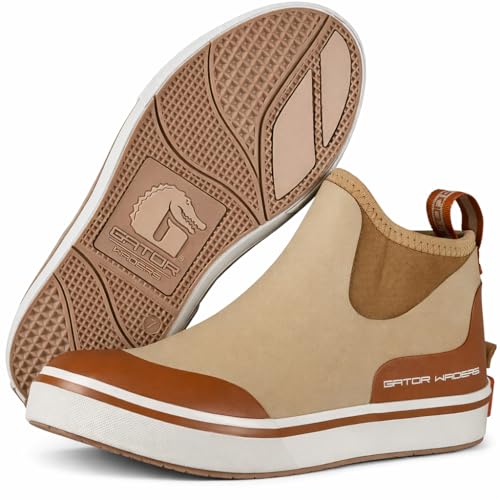 Image of Gator Waders Ankle Rain Boots for Women, 100% Waterproof Rubber Boots, Short Garden Shoes, Anti-Slip, Breathable, Lightweight & Quick-Dry