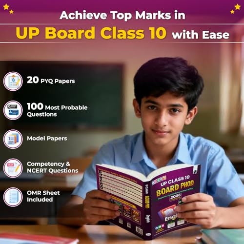 Image of PW UP Board Phod Class 10 English Chapterwise Question Bank with PYQs For 2026 Board Exam | 100 Most Probable Questions and Model Papers with OMR Sheet