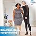 Extra Wide Compression Leggings for Women 20-30mmHg - Opaque Footless Compression Tights for Varicose Veins Circulation, Blood Clots, Lymphedema - Black, 3X-Large - A717BL6