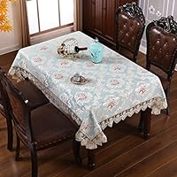 Amazon｜エレガント 花柄刺繍テーブルクロス ダイニング zjp 150*150cm