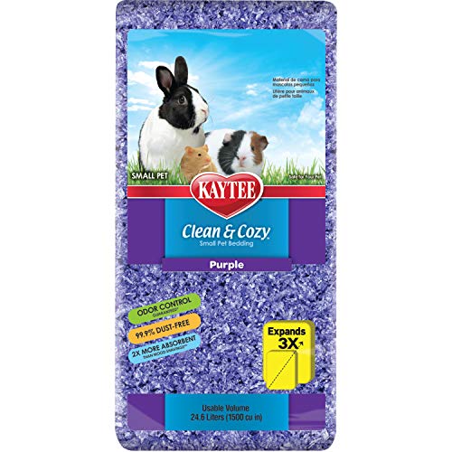 Kaytee Clean & Cozy Purple Bedding For Guinea Pigs, Rabbits, Hamsters, Gerbils and Chinchillas, 24.6 Liter