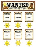 Teacher Created Resources Wanted: Western Helpers Mini Bulletin Board, Brown with Yellow (4866)