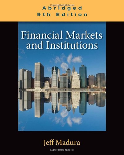 Financial Markets and Institutions