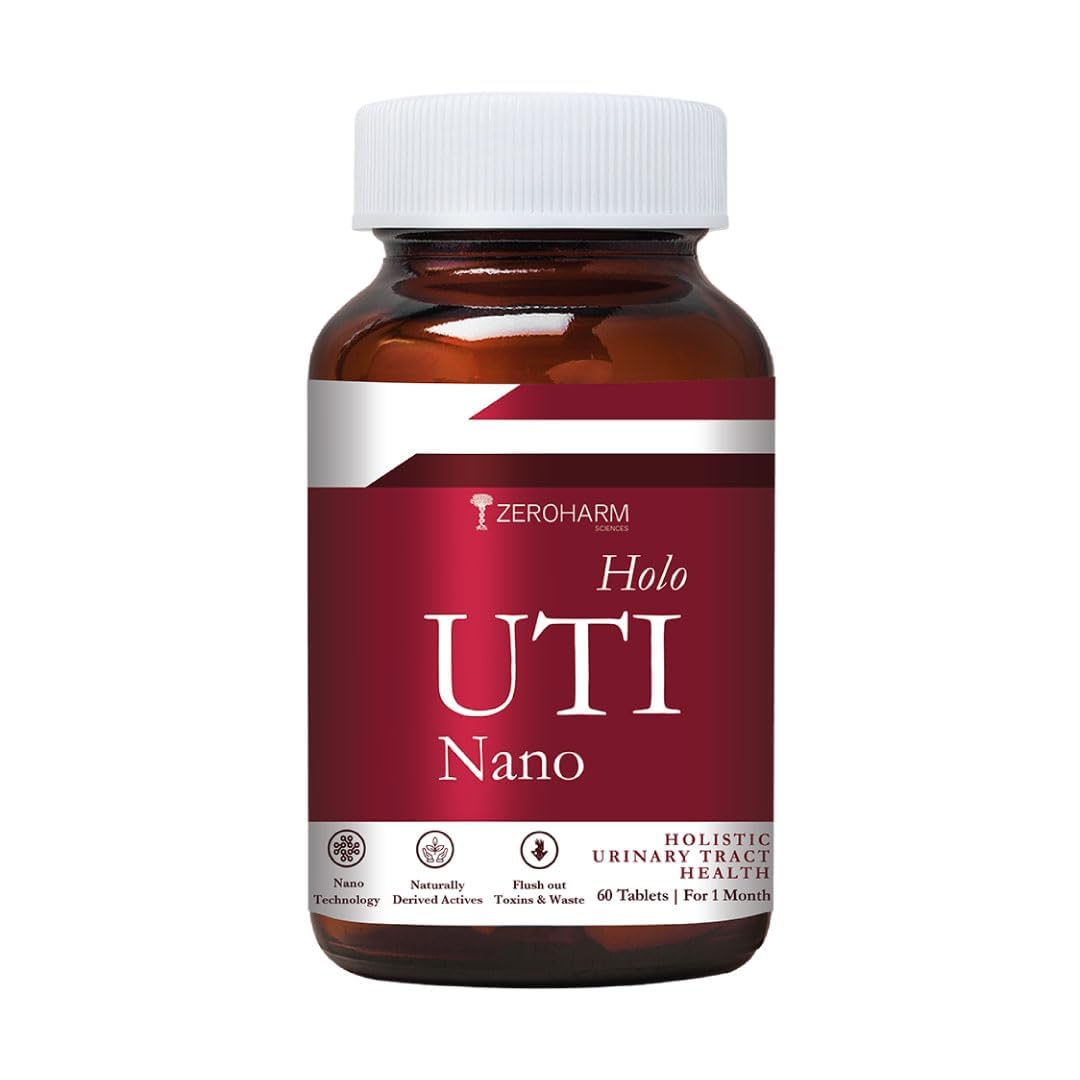 - Holo UTI with Cranberry, D-Mannose, Hibiscus & Dandelion - Helps Reduce Burning & Discomfort - Fast-Acting Relief Supplement For Men & Women With Advanced Nano Technology - 60 Tablets