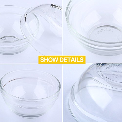 Maredash 8541919831 Mini Bowls 4 Inch Glass Bowls For Kitchen Prep, Dessert, Dips, And Candy Dishes, 6.6 Oz Stackable Dishware Safe,Set Of 16 thumb #2