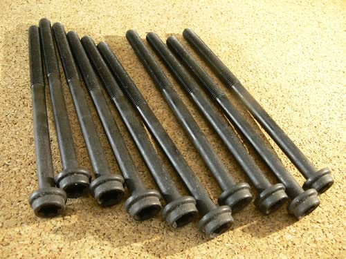 Cylinder Head Bolt Set of 10 Compatible with Land Rover 5.0L & 5.0L SC V8 Petrol Compatible with LR4 Range Rover 10-12 13-21 Range Rover Sport 10-13 14-22 LR026143 New