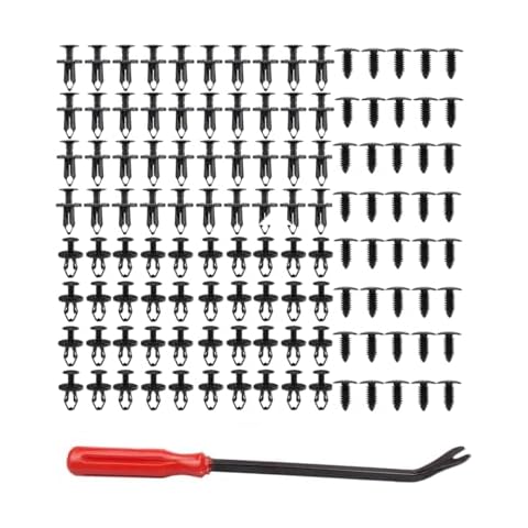 Osilly 120PCS 3 in 1 Car GM A20991 Fender Liner Clips 11589292 Bumper Fastener Rivet 21030249 Door Trim Panel 1605396/1595864, Vehicle Accessories Plastic Push Pins Universal for Trucks Cover