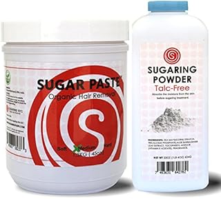 Legs Hair Removal Paste Sugaring Organic + Talc Free Sugaring Powder