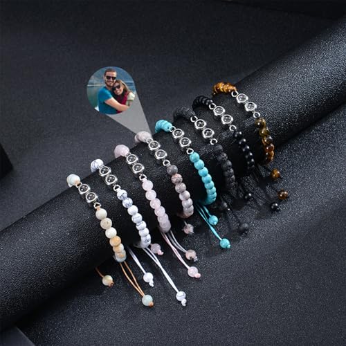 Custom Bracelet with 2 Picture Inside Personalized Photo Bracelet Memorial Gifts for Couples Women Men Mothers Day Fathers Day Birthday Anniversary4