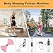 Twisting Waist Machine Waist Sculptor Twister, Heavy-Duty Carbon Steel Frame & 150KG Capacity, No Assembly Home Fitness GearBlue,53cm*33cm