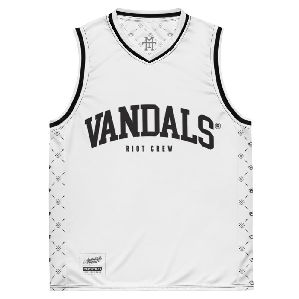 Vandals Riot Crew Jersey (White) - Trikot, Vandalism, Shirt, Graffiti, Basketball