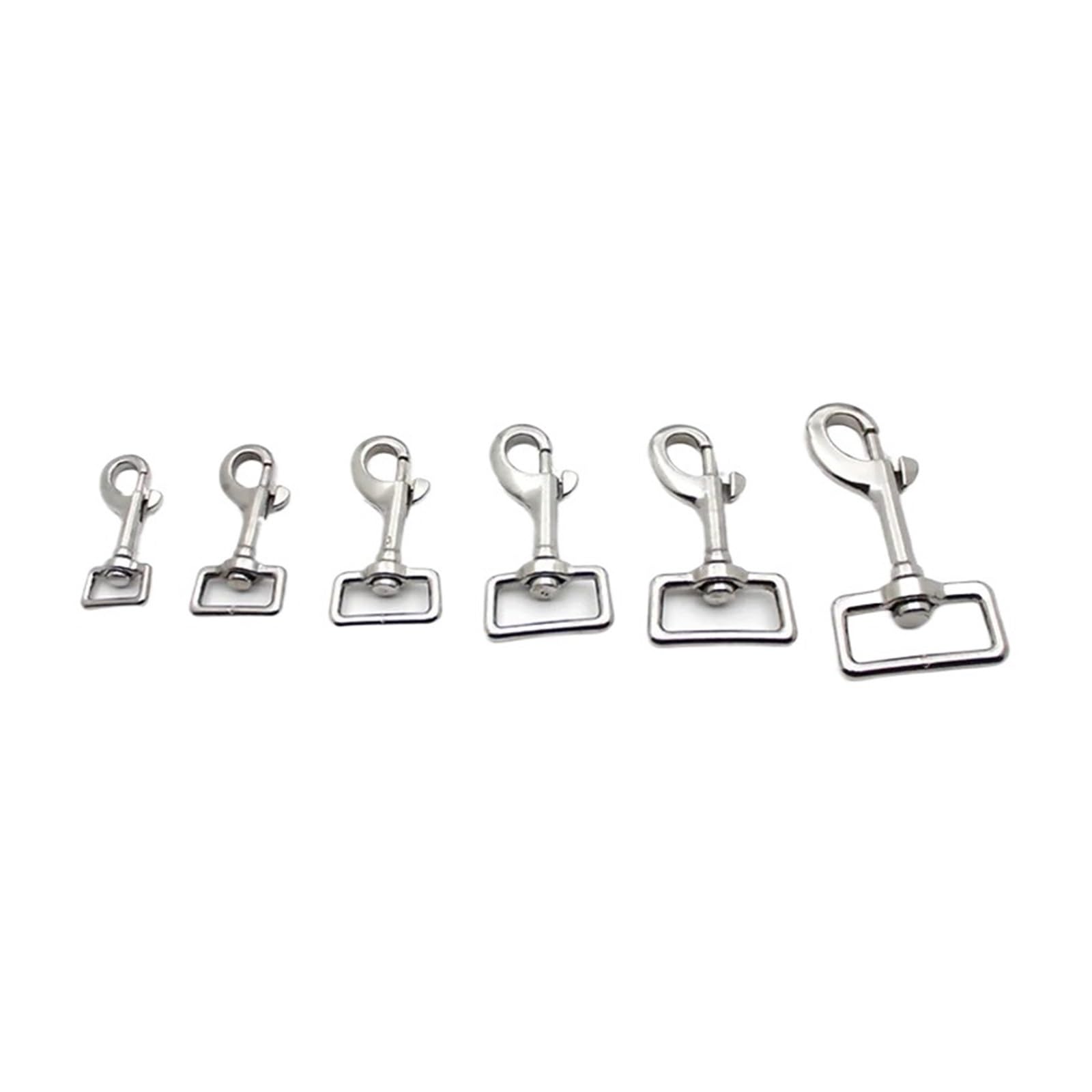 Square Eye Swivel Bolt Snap Hook 316 Stainless Steel Shackle 60mm 66mm 73mm Marine Yacht Rigging Hardware for Diving(60MM)