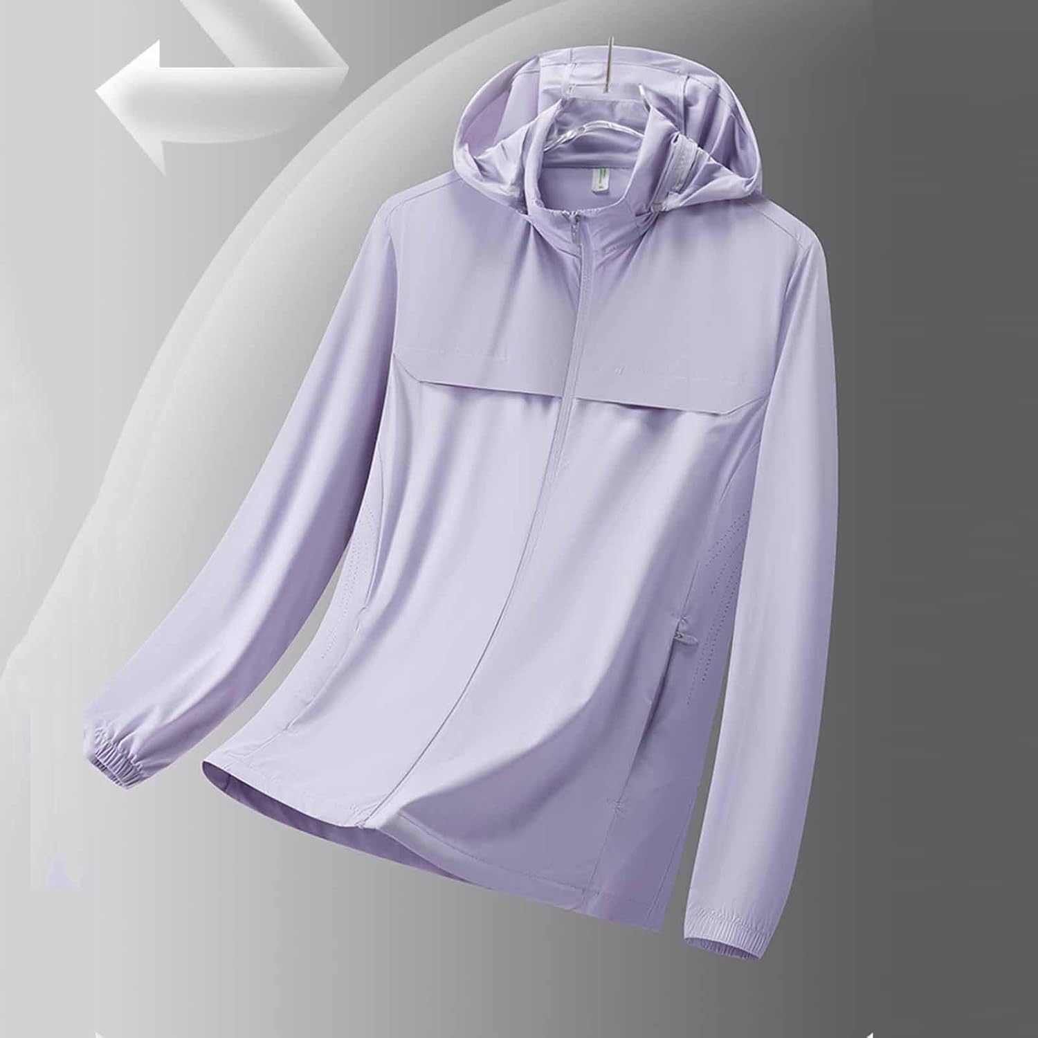 UPF 50+ Sun Protection Hoodie Jackets for Women Lightweight Full Zip Long Sleeve Hiking Outdoor Sun Shirts