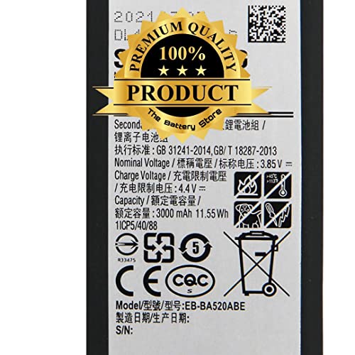 Image of THE BATTERY STORE Orignal Battery for Samsung Galaxy A5 2017 / A520 / SM-A520F (EB-BA520ABE) Battery with 6 Months warrenty and high capicity Battery Backup (for Samsung A520)