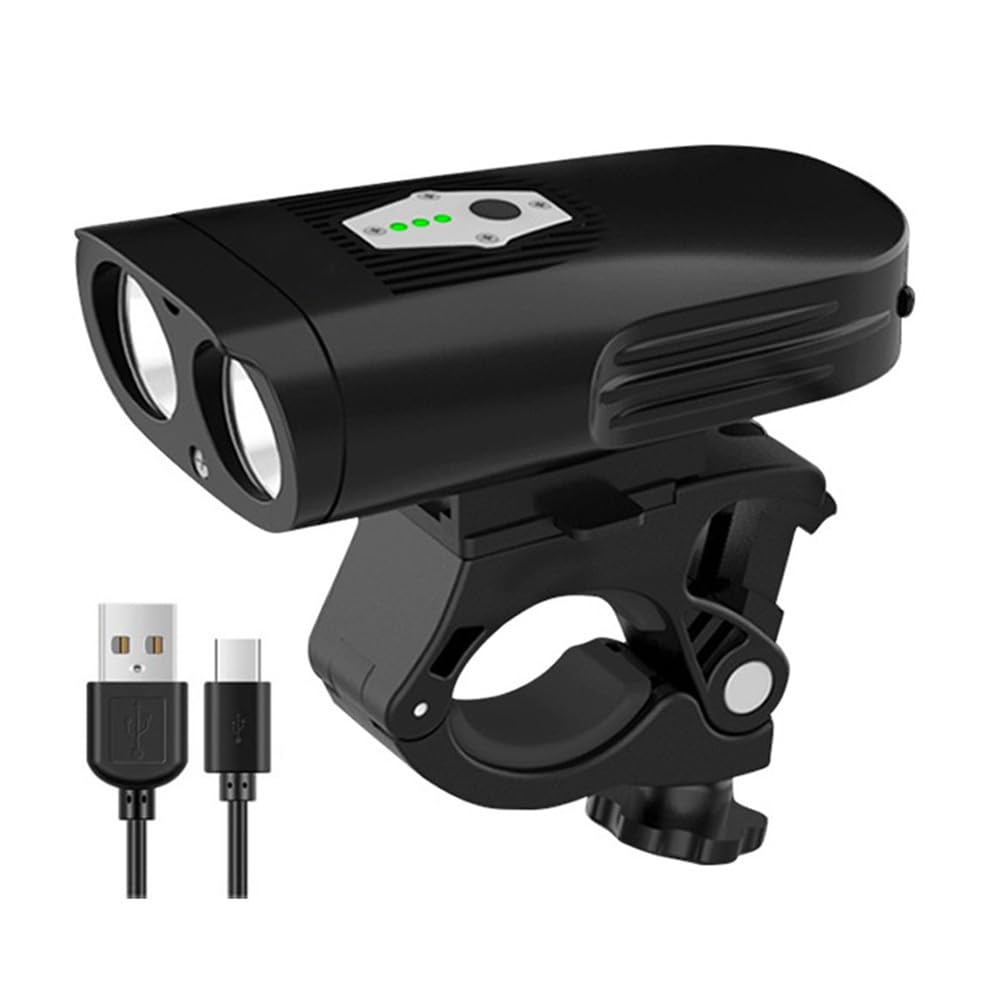 Faro Anteriore per Bicicletta T6 L2 Faro Anteriore con Ricarica USB Faro Anteriore per Bicicletta Impermeabile Accessori per Bicicletta