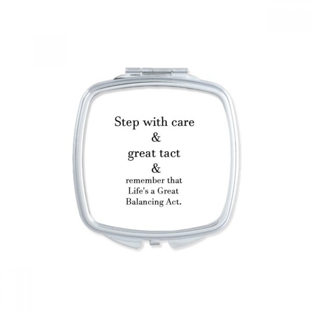 Miroir de poche compact Je ne suis Pas écrivain de DIYthinker pour maquillage main