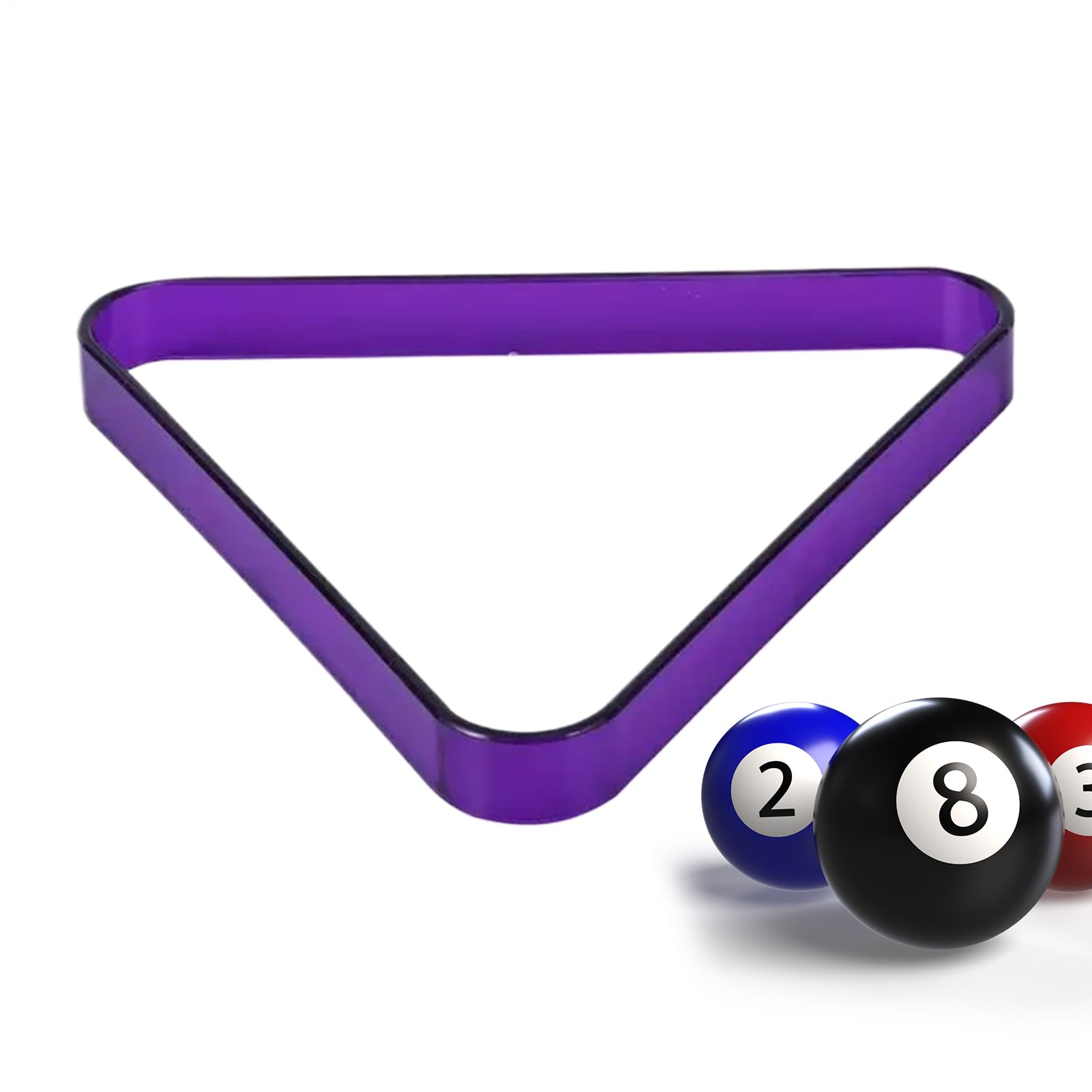 Scaffale triangolare da biliardo, accessorio da biliardo di posizionamento, con materiale di alta qualità, accessorio da tavolo da biliardo con design stabile, attrezzatura da gioco, per allenamento