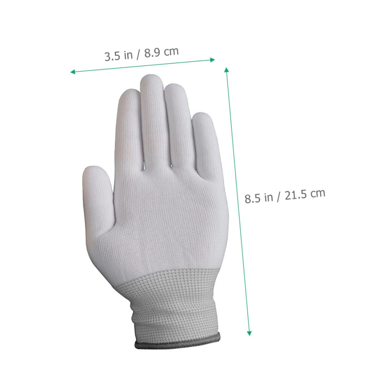 48 Pares Guantes Antiestáticos de Nylon con Recubrimiento de Antideslizantes y Resistentes para Montaje Electrónico y Reparación Talla Pack