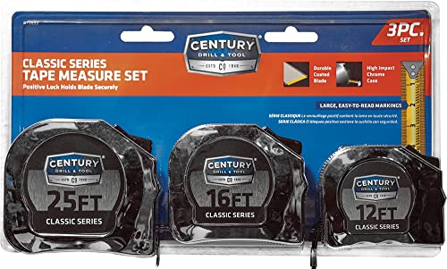 Century Drill & Tool 72893 Classic Tape Measure Set