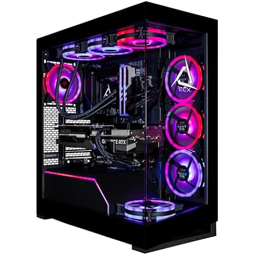 CLX Horus Gaming PC - AMD Ryzen 9 9950X3D 4.3GHz, GeForce RTX 5090, 2TB NVMe M.2 SSD, 8TB HDD, 96GB DDR5 RGB Memory, 360mm AIO, WiFi, Windows 11 Home, Black