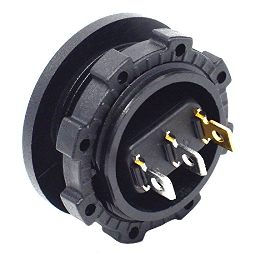 Cllena Car Truck Round Rocker Toggle Switch Spst On-Off Control With Switch Housing (Blue Led Light) #TOP4