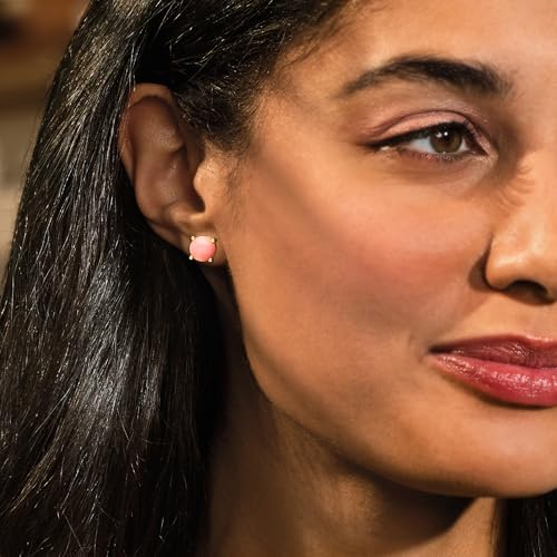 Ross-Simons Pink Coral Stud Earrings in 18kt Gold Over Sterling2