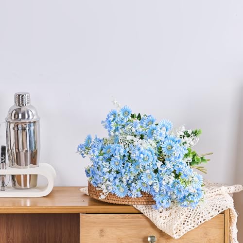 Artificial-Daisies-Lilac-Wildflowers-Blue-and-White-Artificial-Flowers-7pcs-Spring-Flowers-for-Indoor-Vase-Outdoor-Garden-14-Faux-Wildflowers-Bundles-for-Home-Decor-with-Lily-of-The-Valley Artificial Daisies Lilac Wildflowers Blue and White Artificial Flowers 7pcs Spring Flowers for Indoor Vase Outdoor Garden 14 Faux Wildflowers Bundles for Home Decor with Lily of The Valley