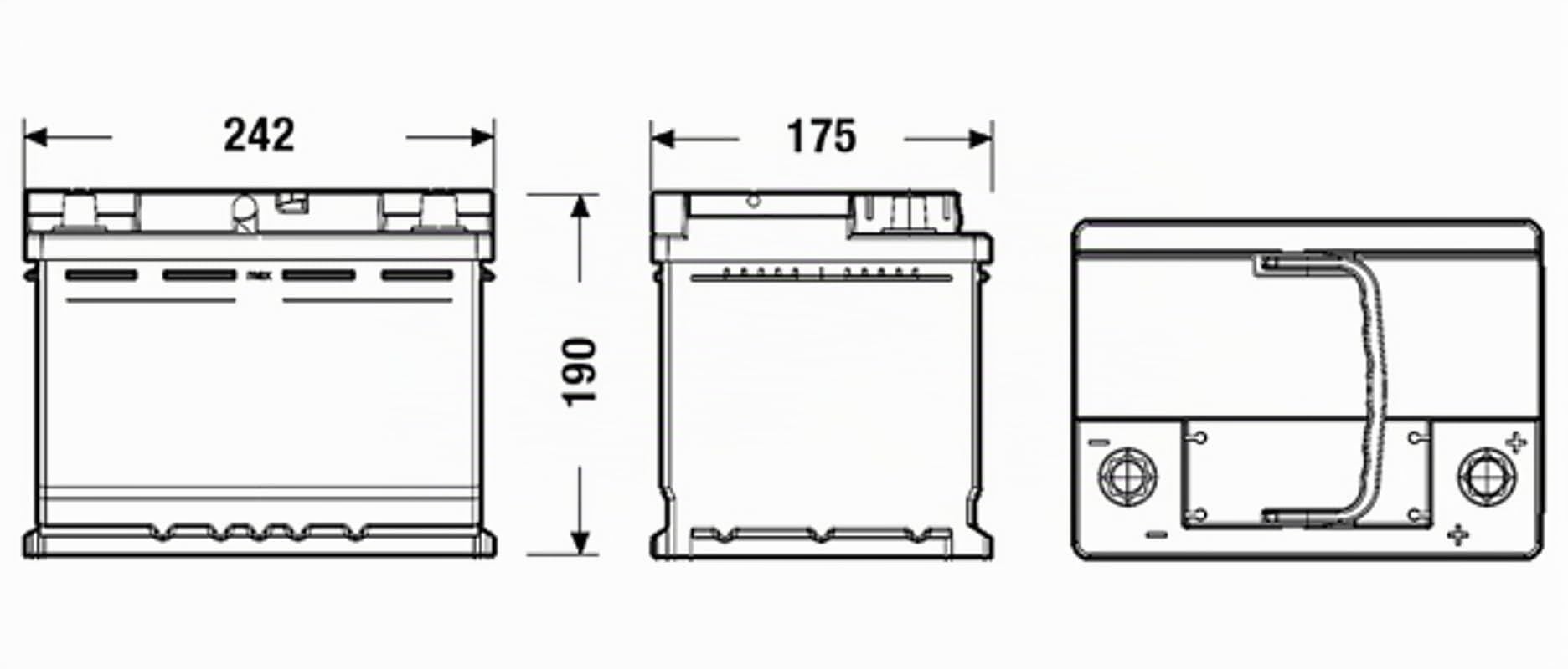 Batteria di avviamento Exide EI600