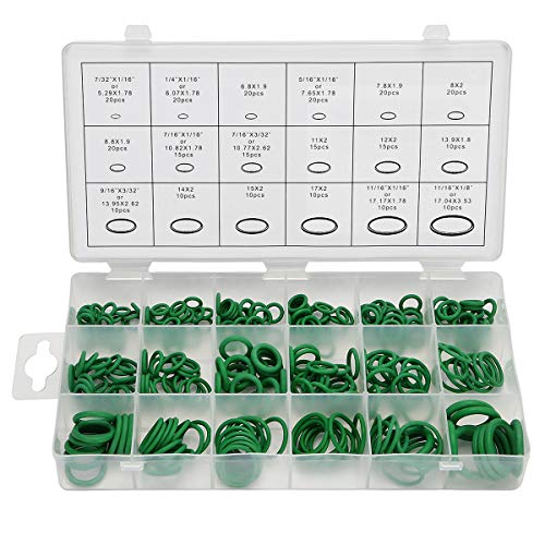 OCGIG 270 PCS Metric Rubber O-Ring Washer Assortment Kit Gasket Automotive Seal Washer