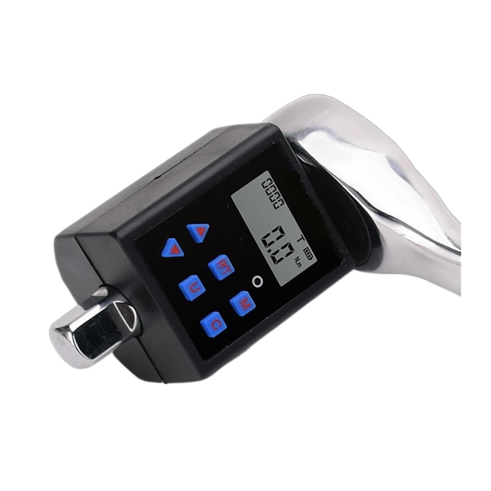 Dinamometrica Digital, Medidor de Torque Digital 0.3-340 NM Adaptador de medidor de Torque Ajustable Llave de torsión electrónica Profesional Herramientas de reparación de inspección(TQA2-030)