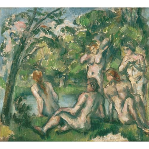 Impression giclée Cézanne Baigneurs 61x45,7 cm roulée pour décoration murale d'art