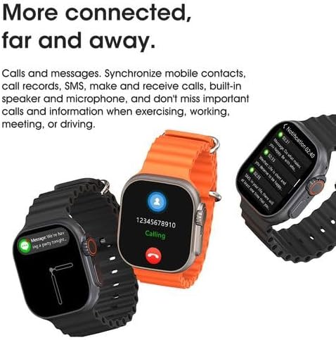 T10 ULTRA 2 Smart Watch displaying a message notification