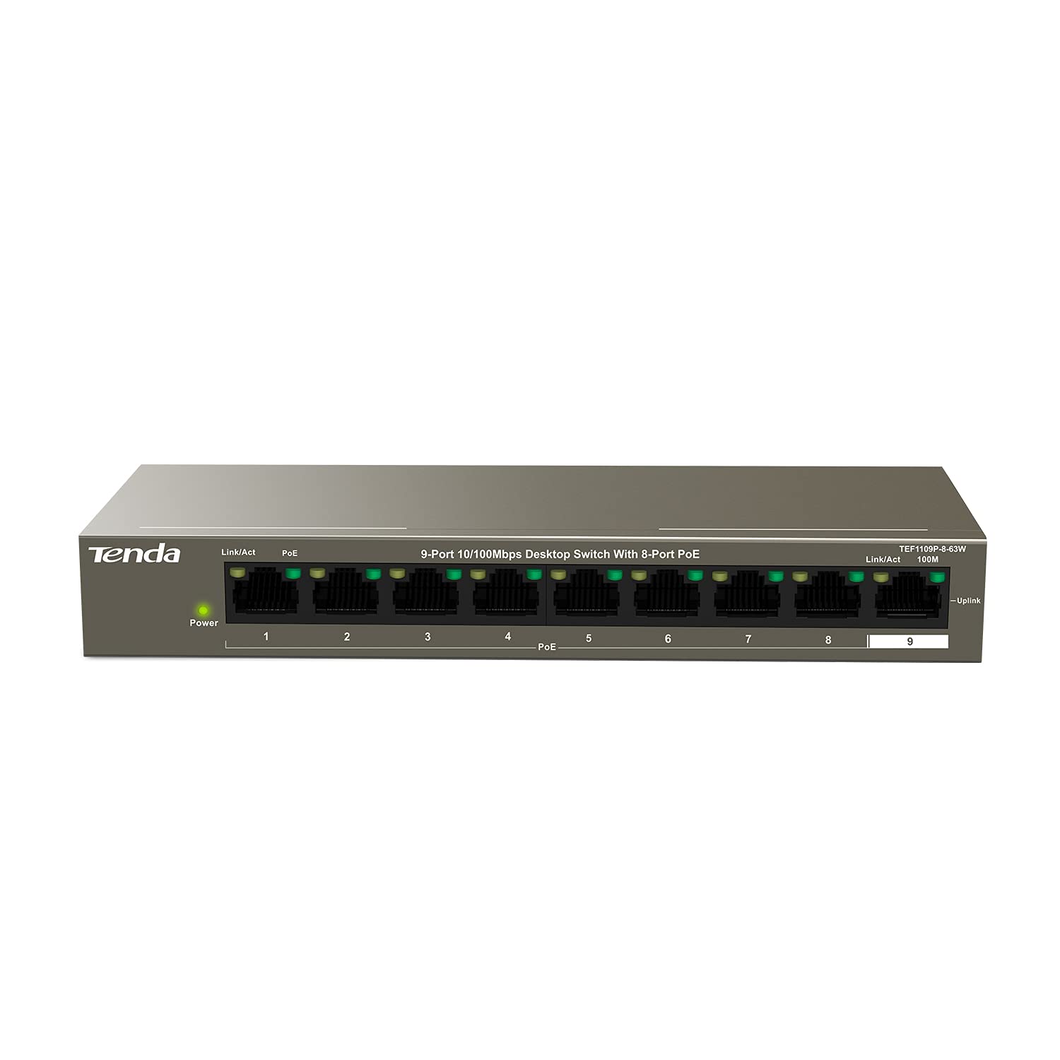 Tenda Network 9Port 10/100Mbps Desktop Switch with 8Port PoE Retail TEF1109P (B0166O4KBI) Amazon Price History, Amazon Price Tracker