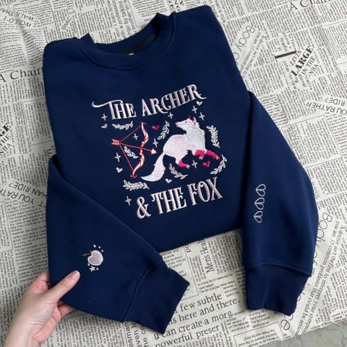 Once Upon A Broken Heart Embroidered Sweater, OUABH Shirt, The Ballad of Never After Shirt, Evangeline Fox Hoodie, Bookish Sweatshirt Multicolor2