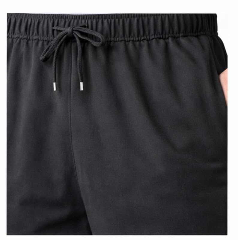 Image of Men's Polyester Blend Straight Fit Track Pant with Zipper Pocket