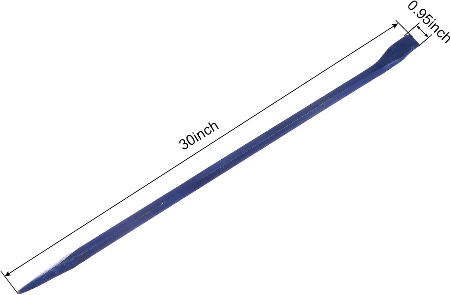 uxcell Hexagonal Connecting Bar Sleever Bar 30'' Steel Crowbar for Prying & Aligning with Chisel End