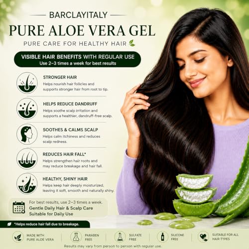 Image of Aloe Vera Gel with Vitamin E 200g | Pure Natural Gel for Face, Hair, Skin & Body | Soothing Moisturizer for Dry, Oily & Sensitive Skin | Hydrating Gel for Sunburn, Acne & Dandruff Care (Pack of 3)