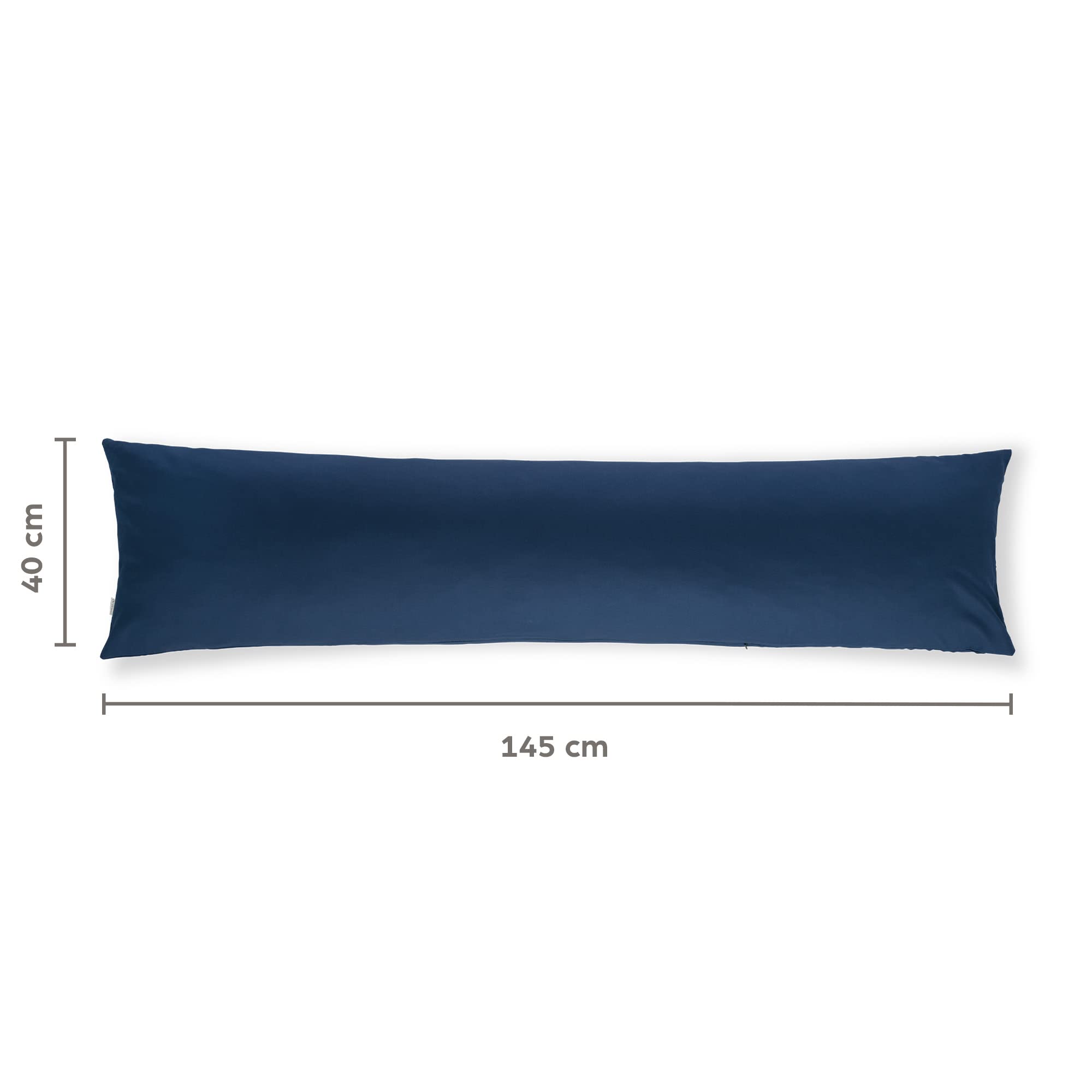 Flowen Federe Cuscini Letto Matrimoniale e Divano 40x145 Set 2 Copricuscini 100% Cotone Effetto Seta Tessuto Morbido Anallergico Antiacaro Traspirante Coppia Fodere Rettangolari Lavabili in Lavatrice