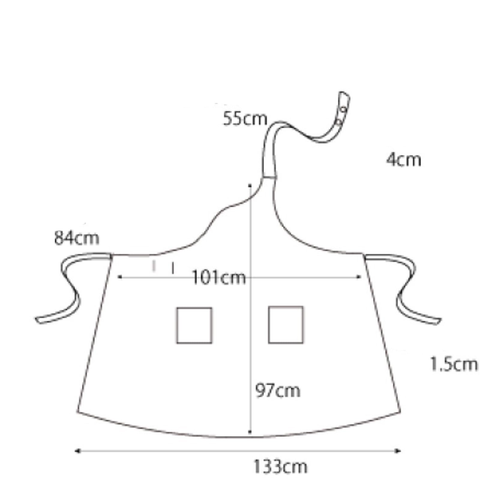 Kochschürzen for Damen mit 2 Taschen, Küchenarbeitsschürze for Kochen ，Schürze
