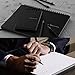 Maruman MNEMOSYNE Notebook 8.66 x 11.69 Inches (Horizontal A4), 5mm-squared, 70 Sheets (N180A), black