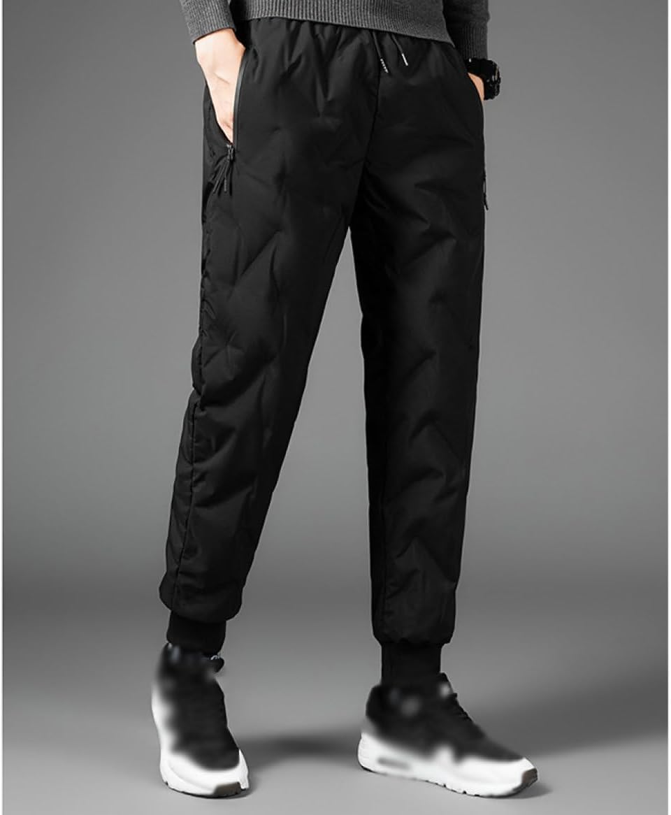 [HWQFM] ダウンパンツ メンズ 撥水 防風 ダウン パンツ 防寒パンツ 透湿 保温パンツ ジョガーパンツ ゴルフ 防寒 暖かい