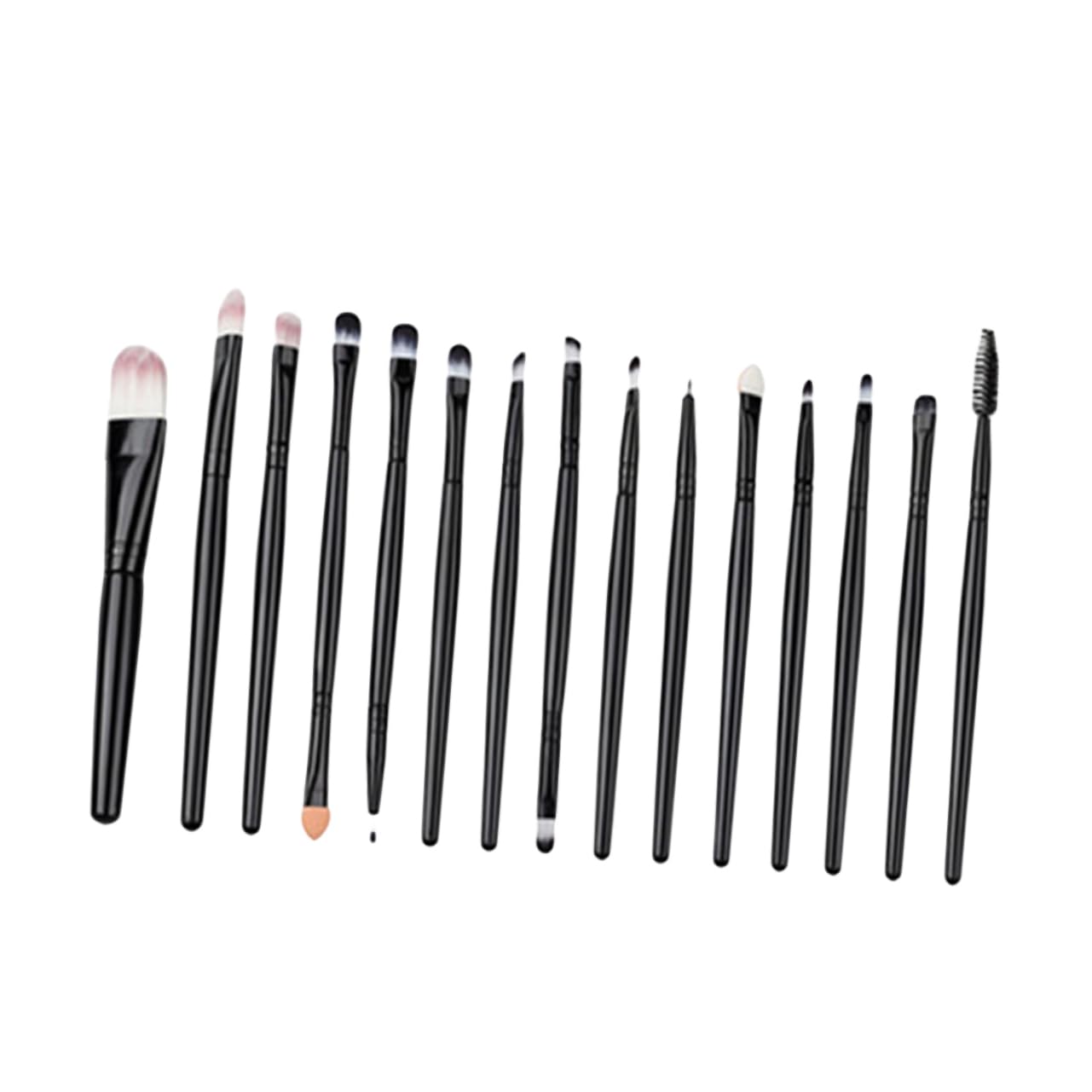 Didiseaon 45pezzi Pennelli Da Trucco Per Occhi Eleganti Per Fondotinta Ombretto Eyeliner e Labbra Set Professionale Nero Sintetica Per Uso Quotidiano e Professionale