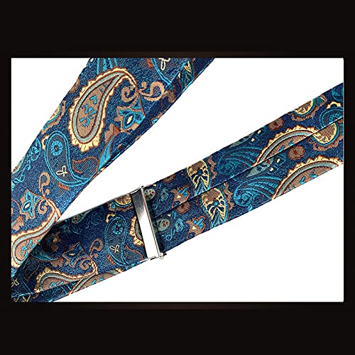 Mens Bretels 47 Inch Y-Back Verstelbare Elastische Smoking Bretels Broek Bretels Salopettes Mens 6 Metalen Clip Mens Zwarte Bretels Diverse patroon - Afbeelding 8