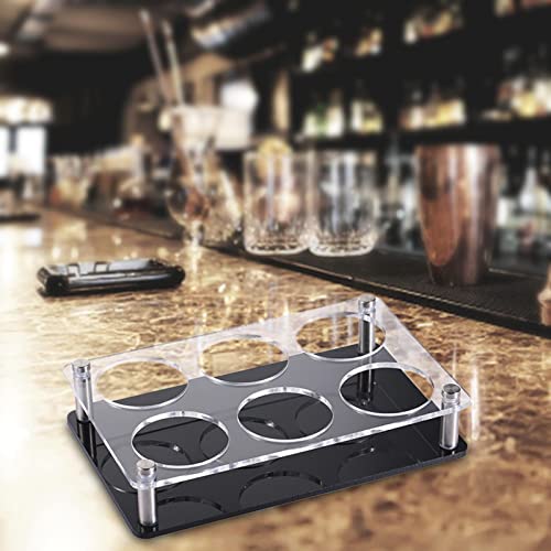 Bandeja para copos de vidro Suporte para de Caneca de café Suporte para copos de água Furos redondos