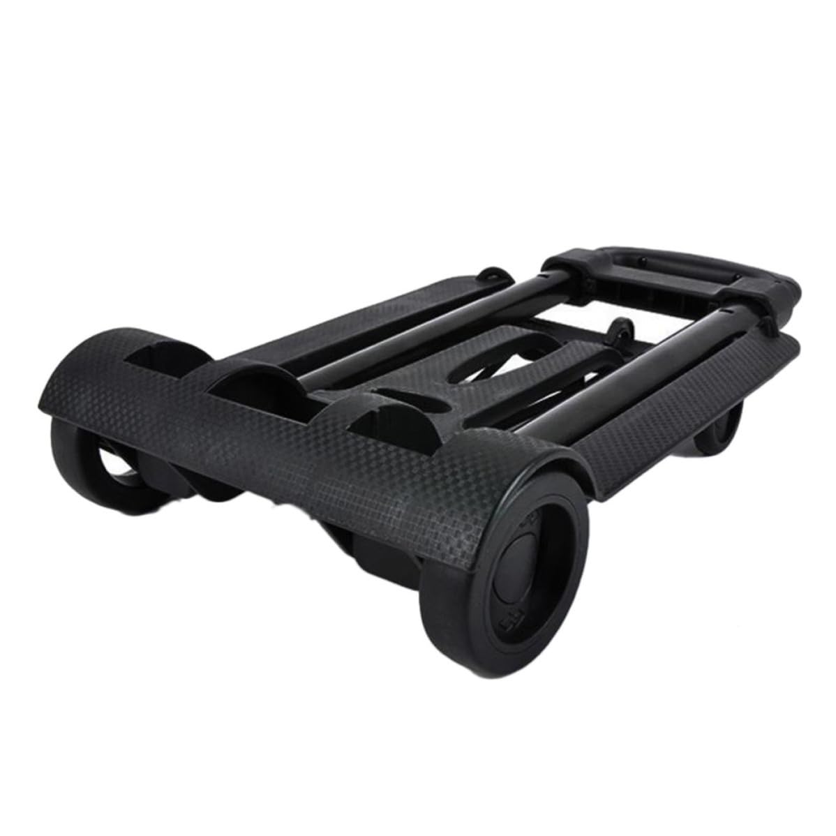 Carrito de compras plegable de hierro resistente, transporte liviano para tiendas