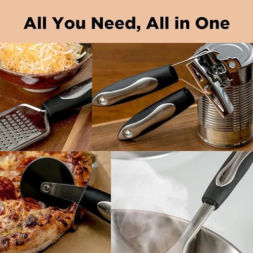 25-Piece Stainless Steel Kitchen Utensil Set | Non-Stick Cooking Gadgets and Tools Kit | Durable Dishwasher-Safe Cookware Set | Kitchenware Gift Idea, Best New Apartment Essentials 4