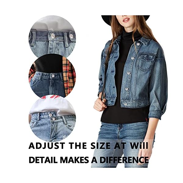 12PCS Button Pins for Jeans|Replacement Button|Instant Detachable Pants Pins to Extend or Reduce Pants Waist Size, Suitable for Cowboy Clothing, Backpack, Skirt, Jackets, Bags,Crafts DIY - Image 3